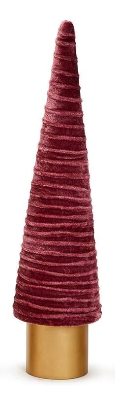Soft Pastel Trees Christmas Decor Two's Company Large Swirled Dark Pink