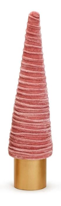 Soft Pastel Trees Christmas Decor Two's Company Medium Swirled Light Pink