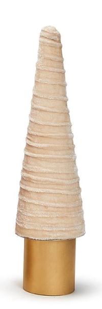 Soft Pastel Trees Christmas Decor Two's Company Small Swirled Cream