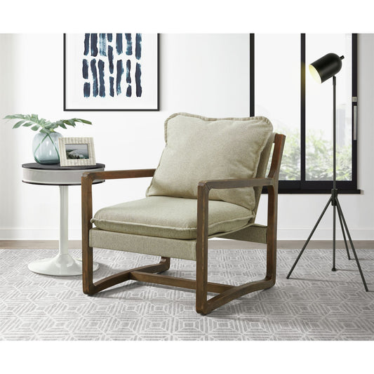 Spitfire Wood trim Chair in Mekinney Fawn (3A packaging)
