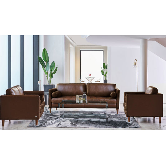 Stockholm Chair in Fiero Chestnut (Top Grain/PVC)