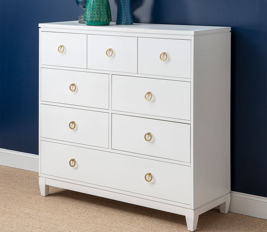 Summerland Poplar Wood 6-Drawer Bureau Dresser by Legacy Classic