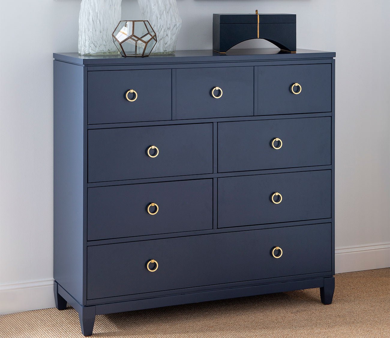 Summerland Poplar Wood 6-Drawer Bureau Dresser by Legacy Classic