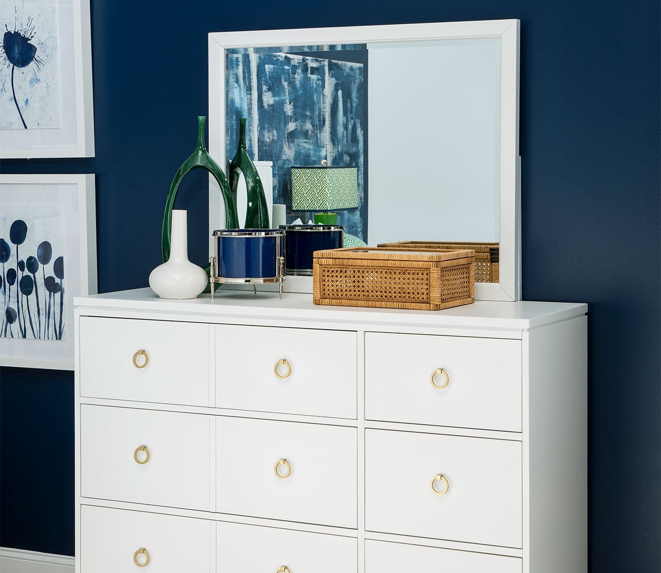 Summerland Poplar Wood 6-Drawer Wide Dresser by Legacy Classic