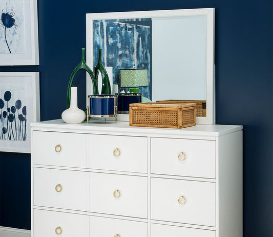 Summerland Poplar Wood 6-Drawer Wide Dresser by Legacy Classic