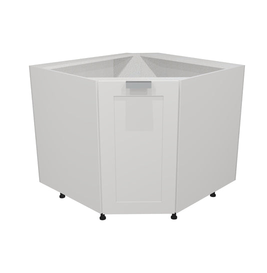 RTA - White Shaker - Corner Sink Base Cabinet | 42"W x 34.5"H x 24"D