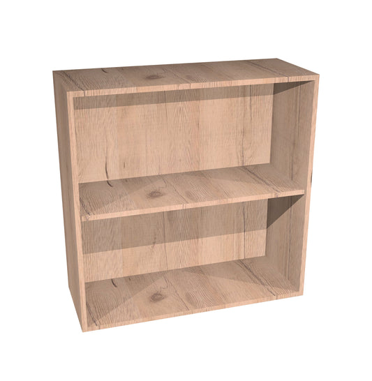 RTA - Rustic Oak - Wall Open Cabinet | 30"W x 30"H x 12"D