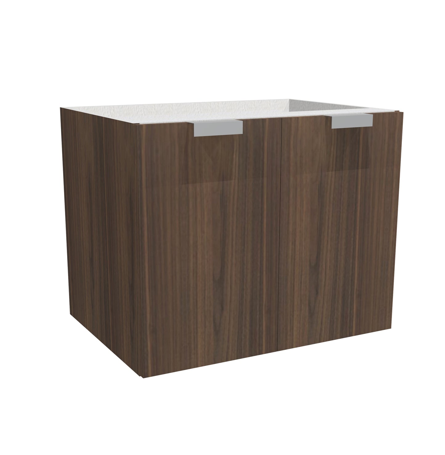 RTA - Walnut - Floating Vanity Base Cabinet | 36"W x 34.5"H x 21"D