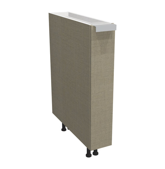 RTA - Fabric Grey - Base Spice Rack Cabinet | 6"W x 30"H x 23.8"D