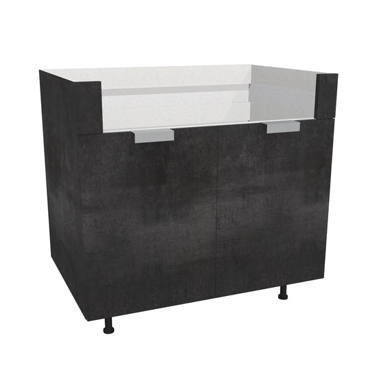RTA - Rustic Grey - Apron Sink Base Cabinet | 36"W x 34.5"H x 24"D