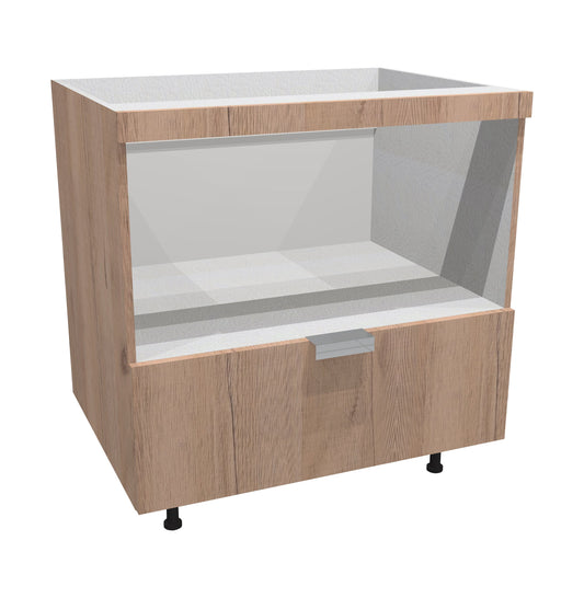 RTA - Rustic Oak - Base Microwave Cabinet | 30"W x 34.5"H x 24"D