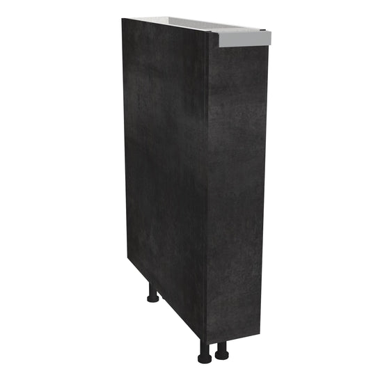 RTA - Rustic Grey - Base Spice Rack Cabinet | 6"W x 34.5"H x 24"D