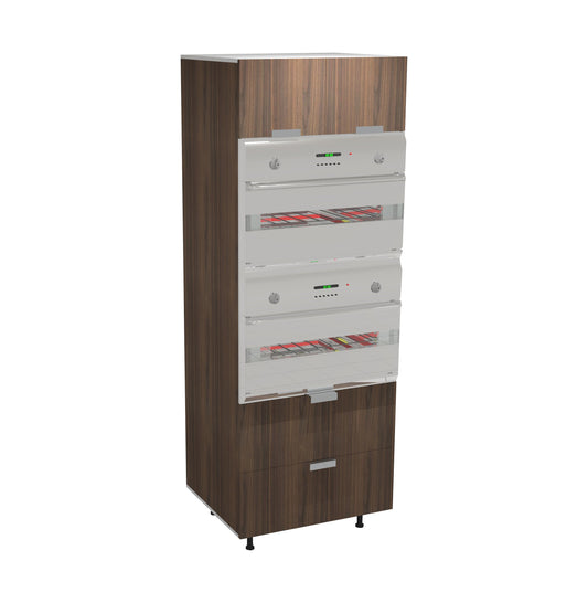 RTA - Walnut - Micro-Oven Tall Cabinet | 30"W x 84"H x 24"D