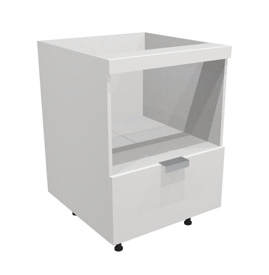 RTA - Glossy White - Base Microwave Cabinet | 27"W x 34.5"H x 24"D