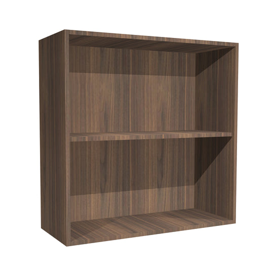RTA - Walnut - Wall Open Cabinet | 30"W x 30"H x 12"D