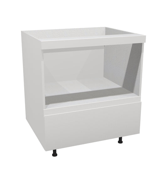 RTA - Lacquer White - Base Microwave Cabinet | 24"W x 30"H x 23.8"D