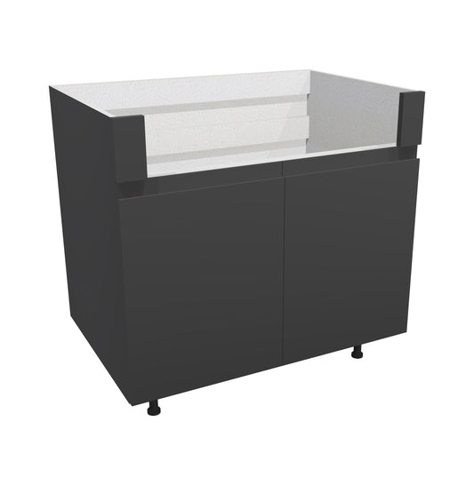 RTA - Lacquer Grey - Farm Sink Base Cabinet | 36"W x 30"H x 23.8"D