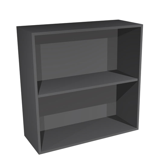 RTA - Lacquer Grey - Wall Open Cabinet | 36"W x 30"H x 12"D