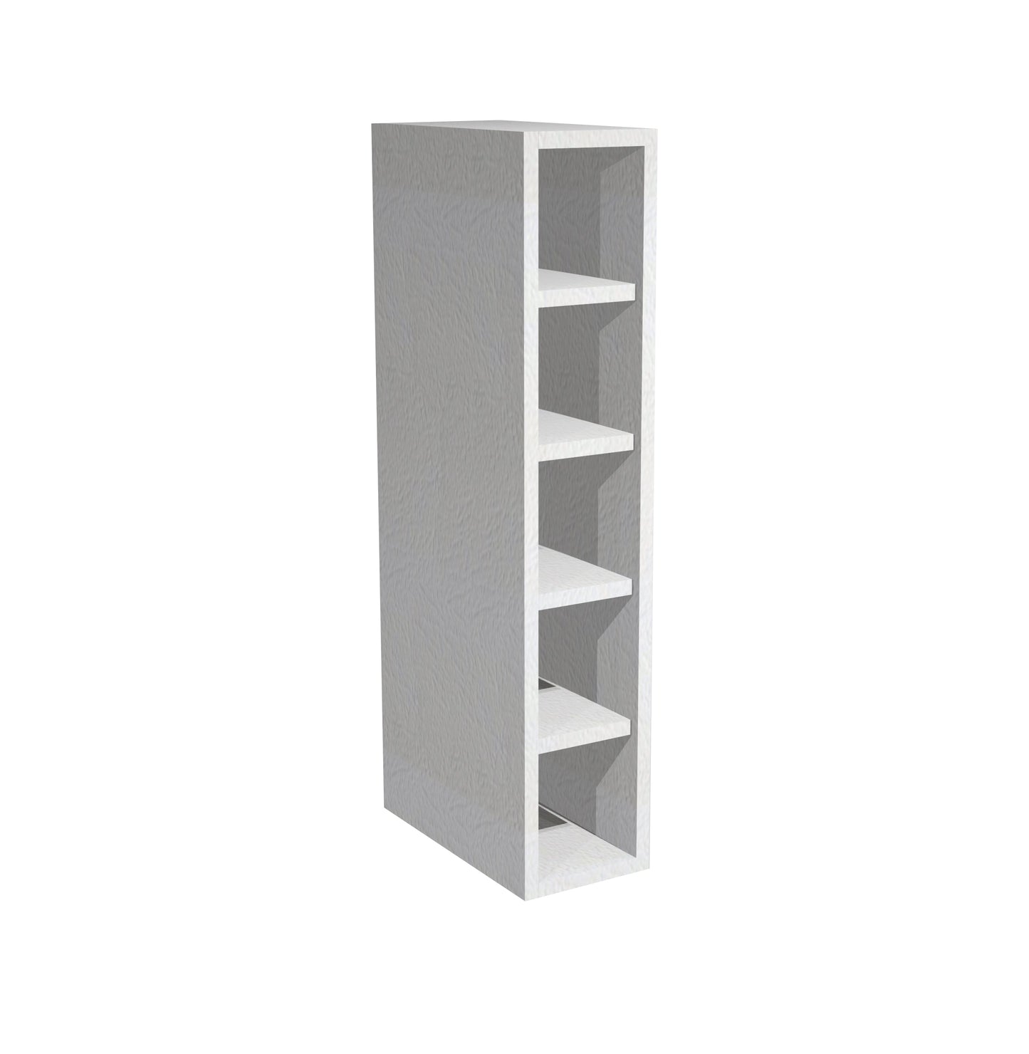 RTA - Lacquer White - Wine Rack Cabinet | 6"W x 30"H x 12"D